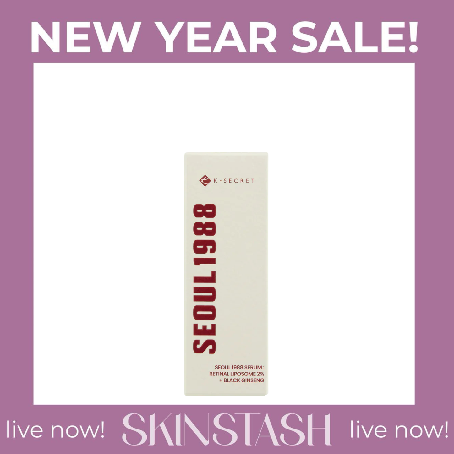 K-Secret Seoul 1988 Serum Retinal Liposome 2% + Black Ginseng (30ml)