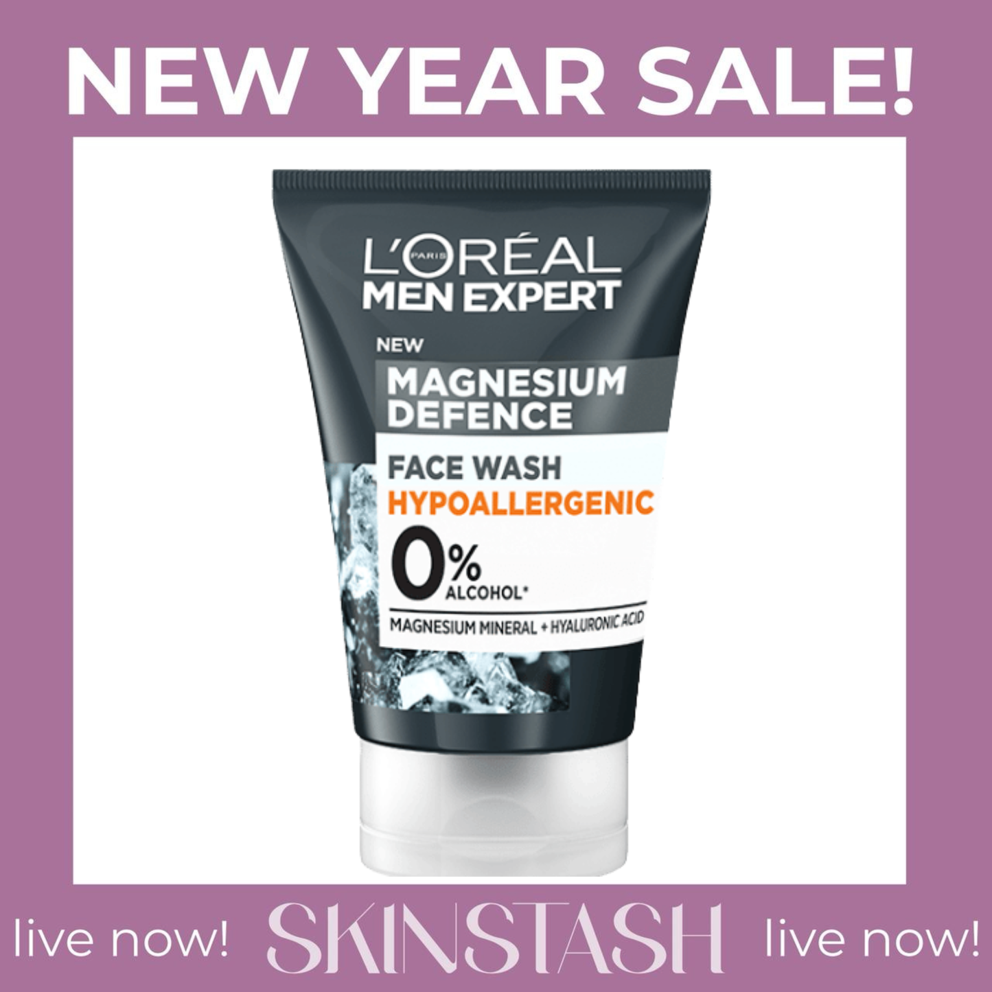 L’Oréal Men Expert Magnesium Defence Sensitive Face Wash (100ml)