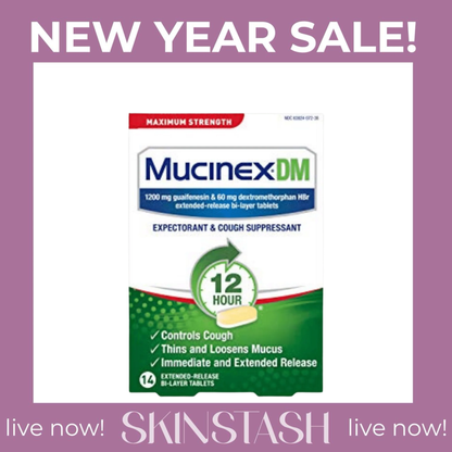 Mucinex DM Maximum Strength 12-Hour Expectorant and Cough Suppressant Tablets 14ct