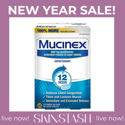 Mucinex 12 HOUR Cough & Chest Congestion Expectorant Relief 40ct