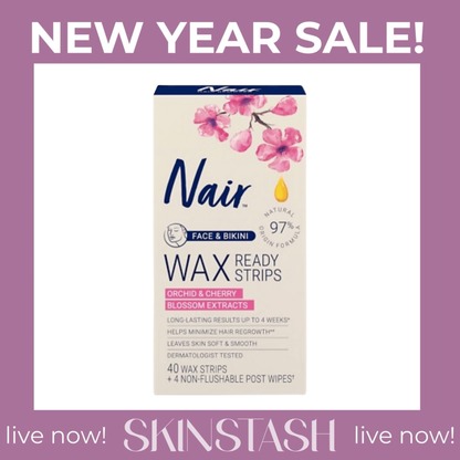 Nair Face & Bikini Wax Ready Strips ( 40 Wax Strips)