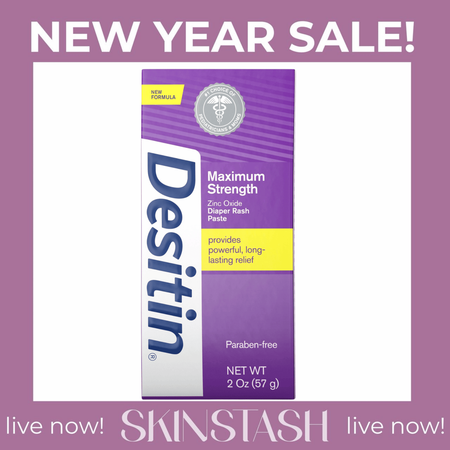 Desitin Maximum Strength Baby Diaper Rash Cream (57g)