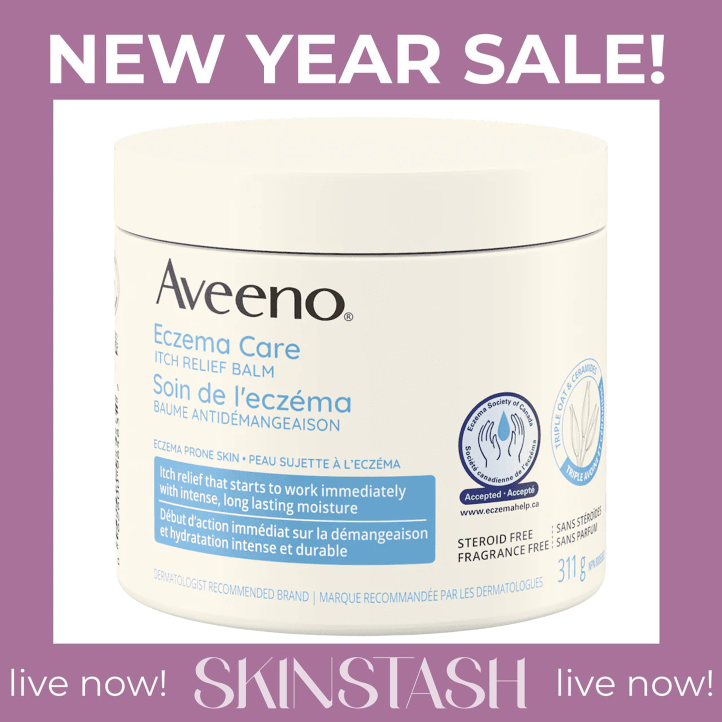 Aveeno Eczema Care Itch Relief Balm (311g)