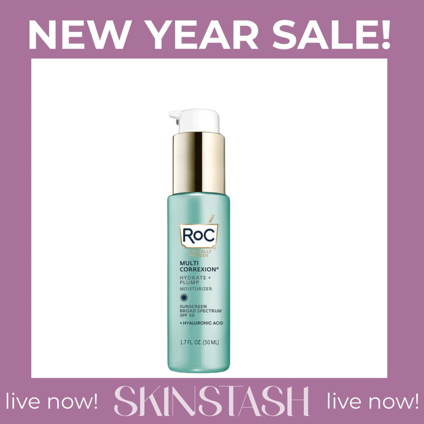 RoC Multi CORREXION® Hydrate + Plump Moisturizer SPF 30 (50ml)