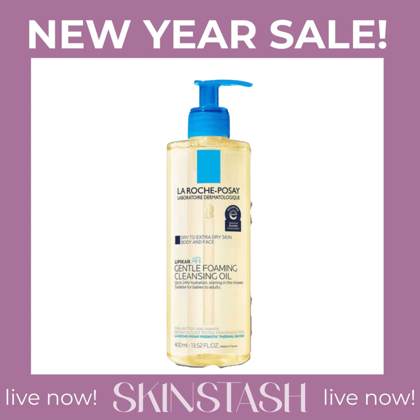 La Roche Posay Lipikar AP+ Gentle Foaming Cleansing Oil (400ml)