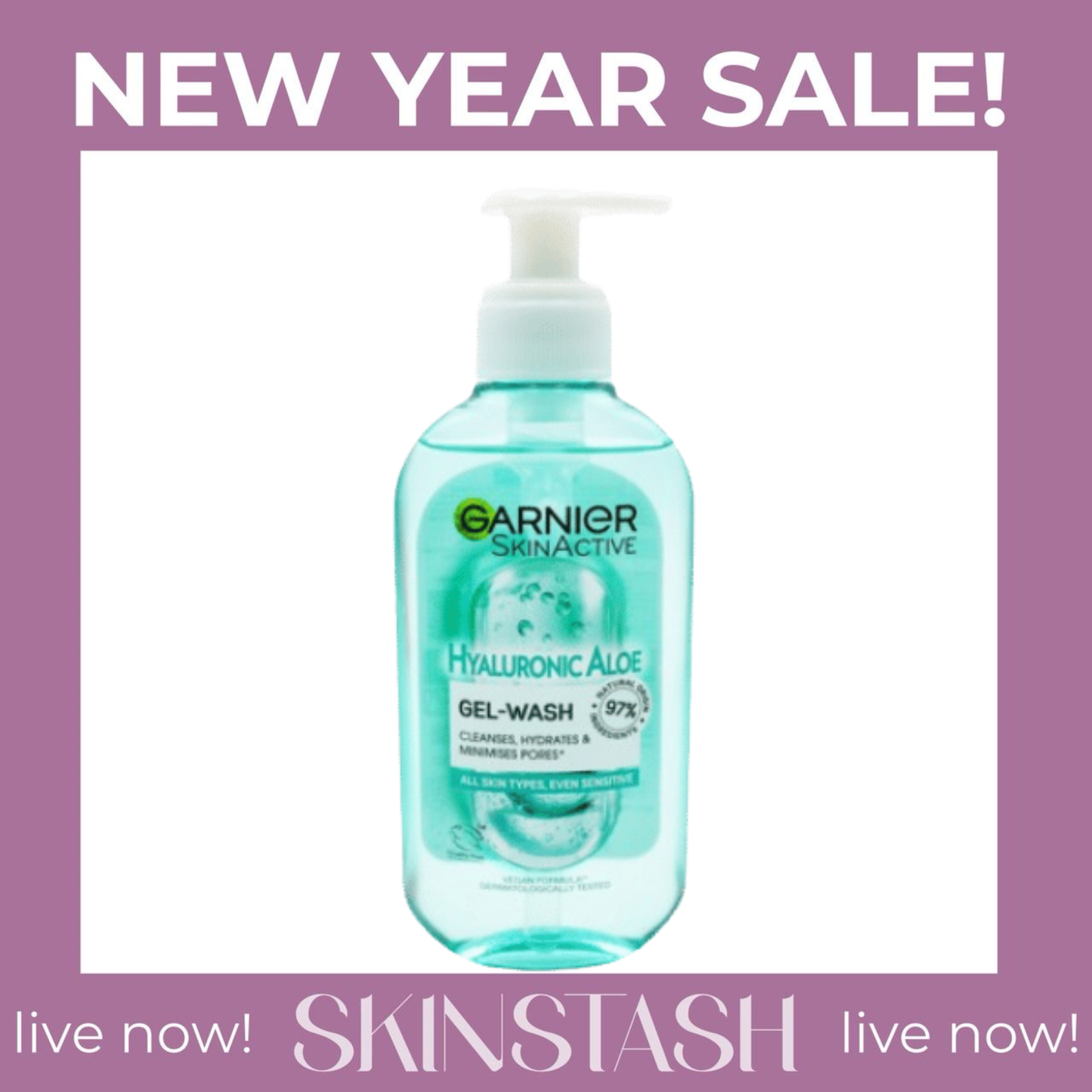 Garnier Hyaluronic Aloe Gel Wash (200ml)