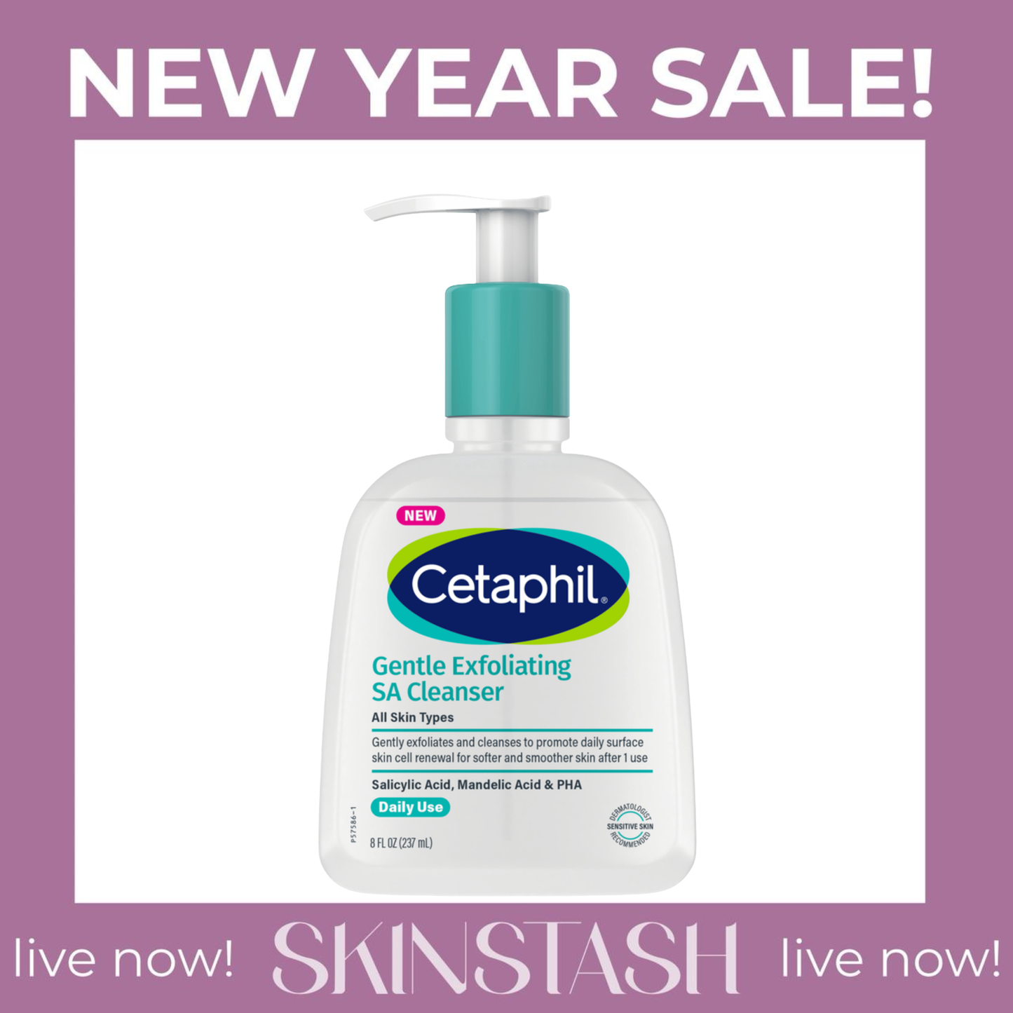 Cetaphil Exfoliating Salicylic Acid Cleanser (236ml)