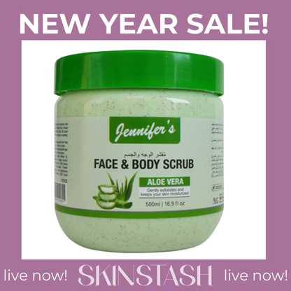 Jennifer's Face And Body Scrub Aloe Vera (500ml)
