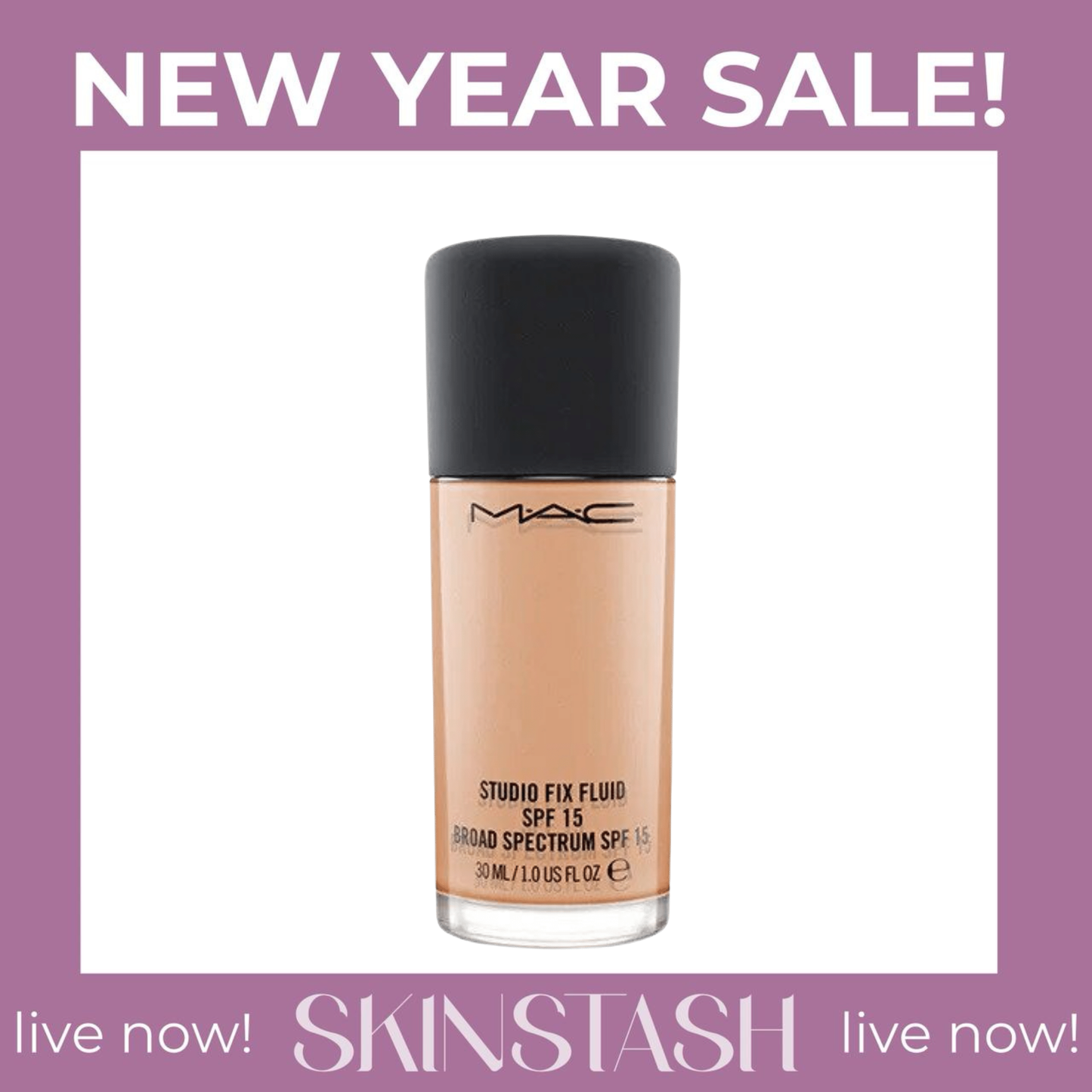 Mac Cosmetics Studio Fix Fluid SPF 15 Broad Spectrum Foundation (30ml)