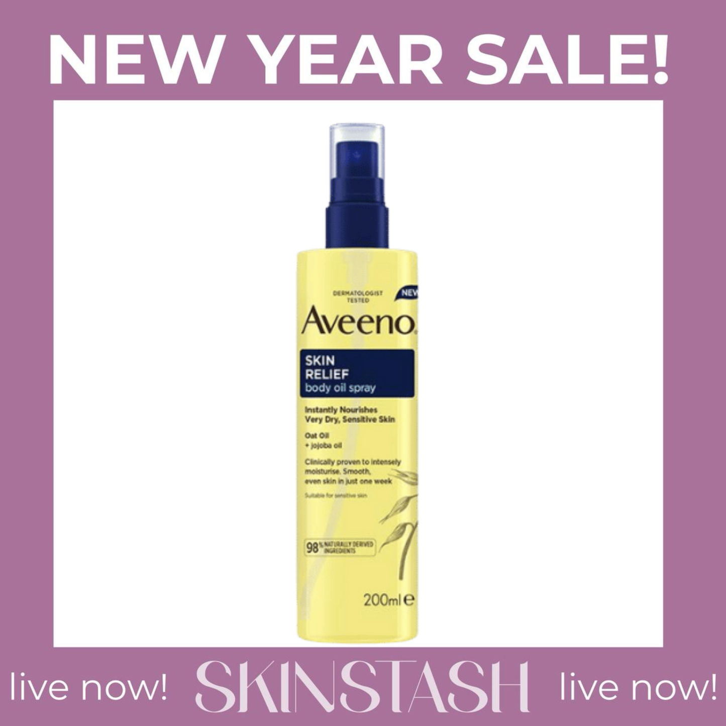 Aveeno Skin Relief Body Oil Spray (200ml)