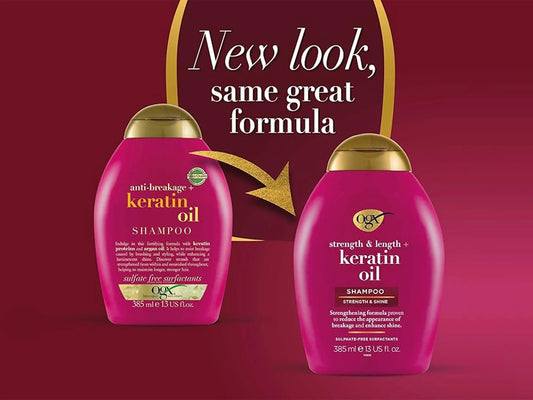 OGX Anti Breakage Keratin Oil Shampoo (385ml)