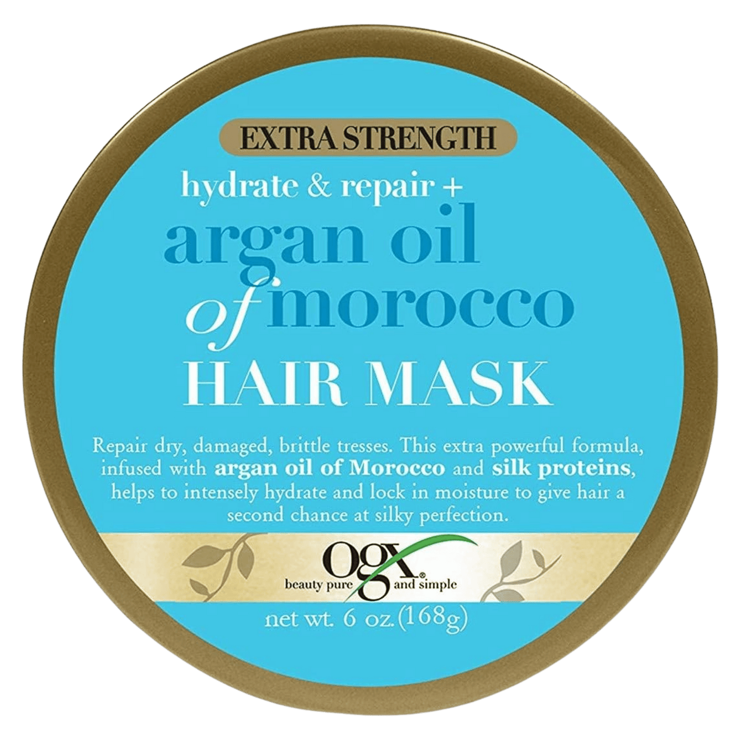 OGX Hydrate & Revive + Argan Oil of Morocco Hair Mask (300ml) – Nourishing hair mask with argan oil to hydrate, strengthen, and restore smooth, healthy-looking hair – Available at Skinstash.pk