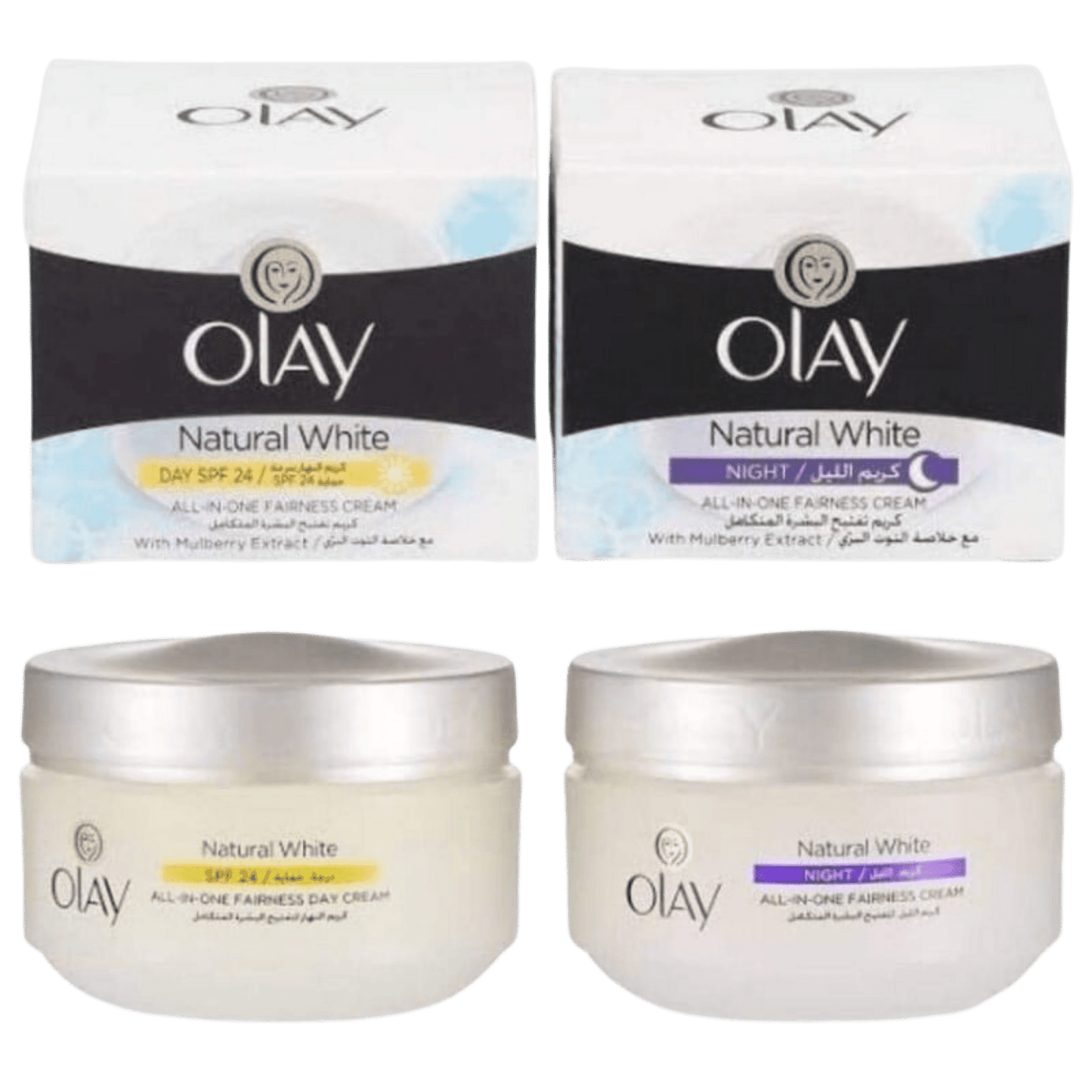 Olay Natural Aura Special Offer Day Cream + Night Cream (50g+50g)