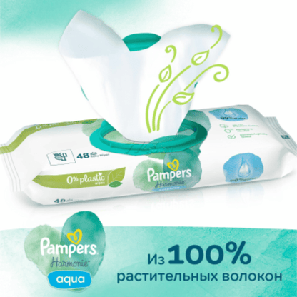 Imported Pampers Harmonie Aqua Baby Wipes