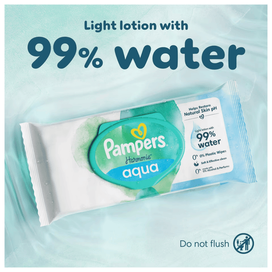 Pampers Harmonie Aqua Baby Wipes (48)