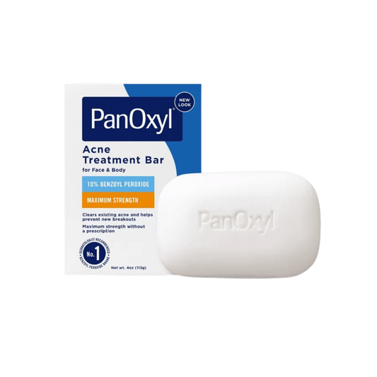 PanOxyl Acne Treatment Bar 113g – powerful benzoyl peroxide formula for clearing acne, reducing breakouts, and deep pore cleansing – Skinstash.pk