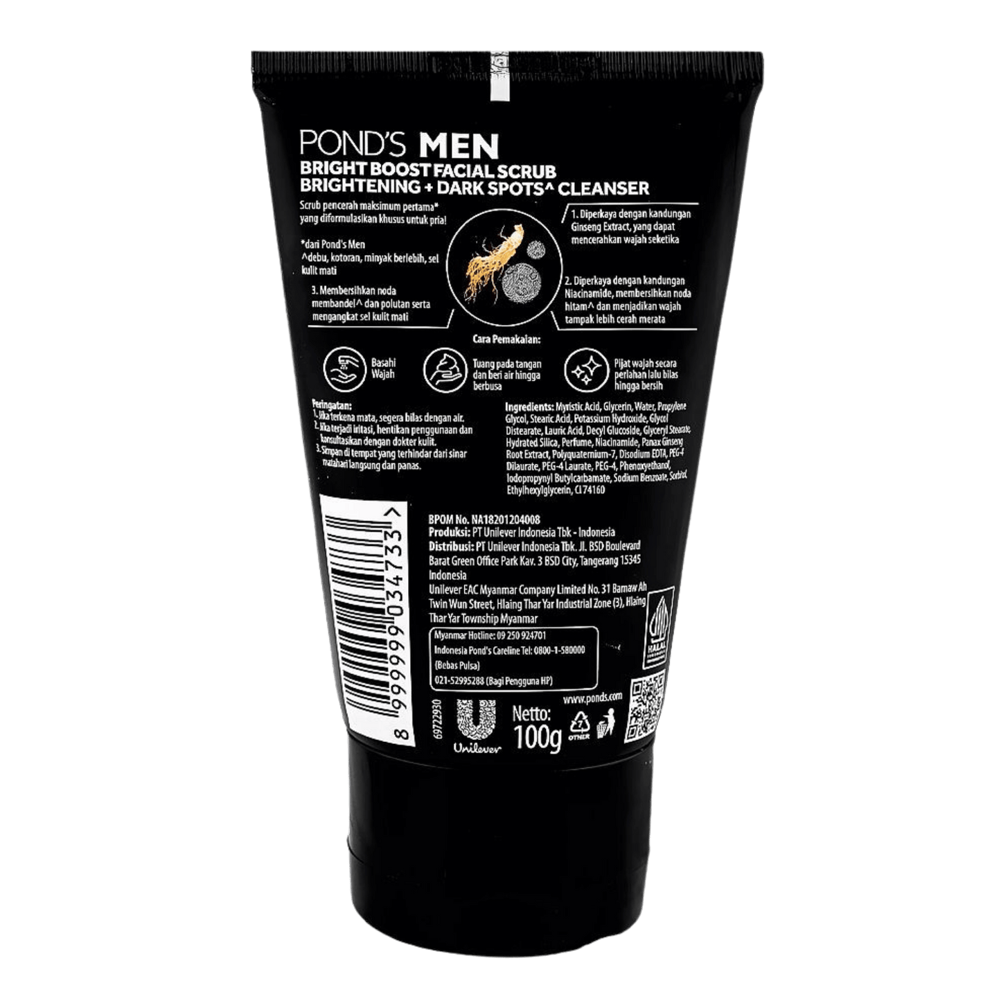 Original Pond’s Men Bright Boost Face Scrub 