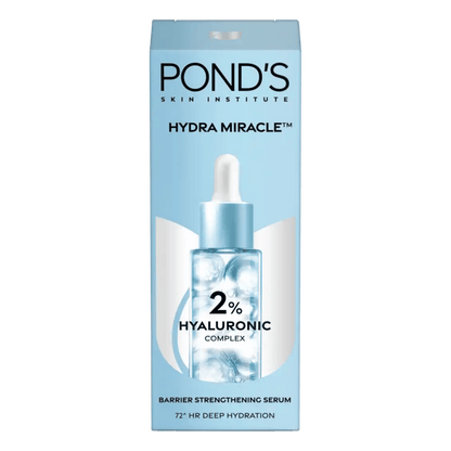 Pond's Hydra Miracle 2% Hyaluronic Acid Complex Serum 15ml for deep hydration and plump skin – available at Skinstash.pk