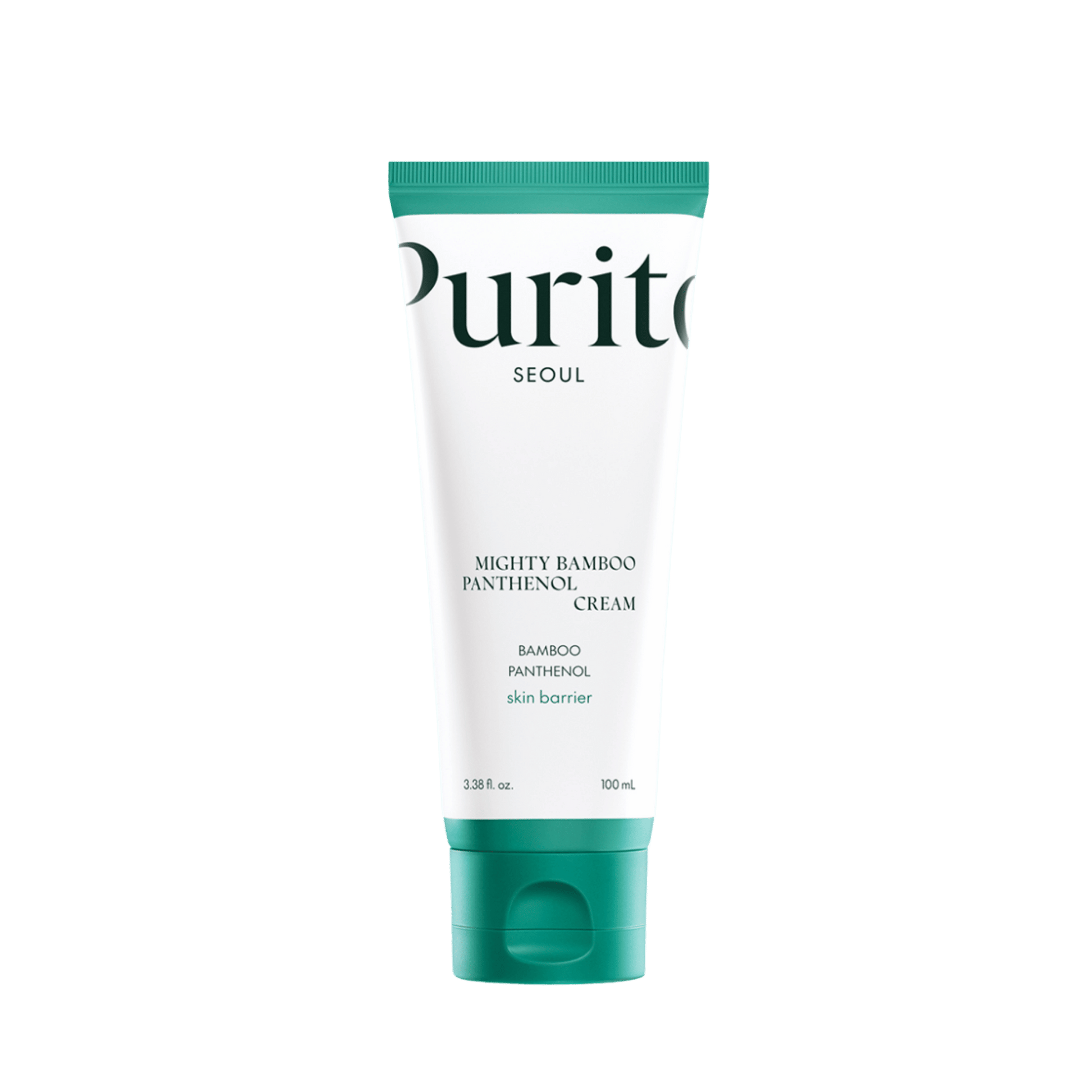 Purito Seoul Mighty Bamboo Panthenol Cream (100ml) – Hydrating and soothing face cream enriched with bamboo extract and panthenol to strengthen skin barrier and lock in long-lasting moisture – Available at Skinstash.pk