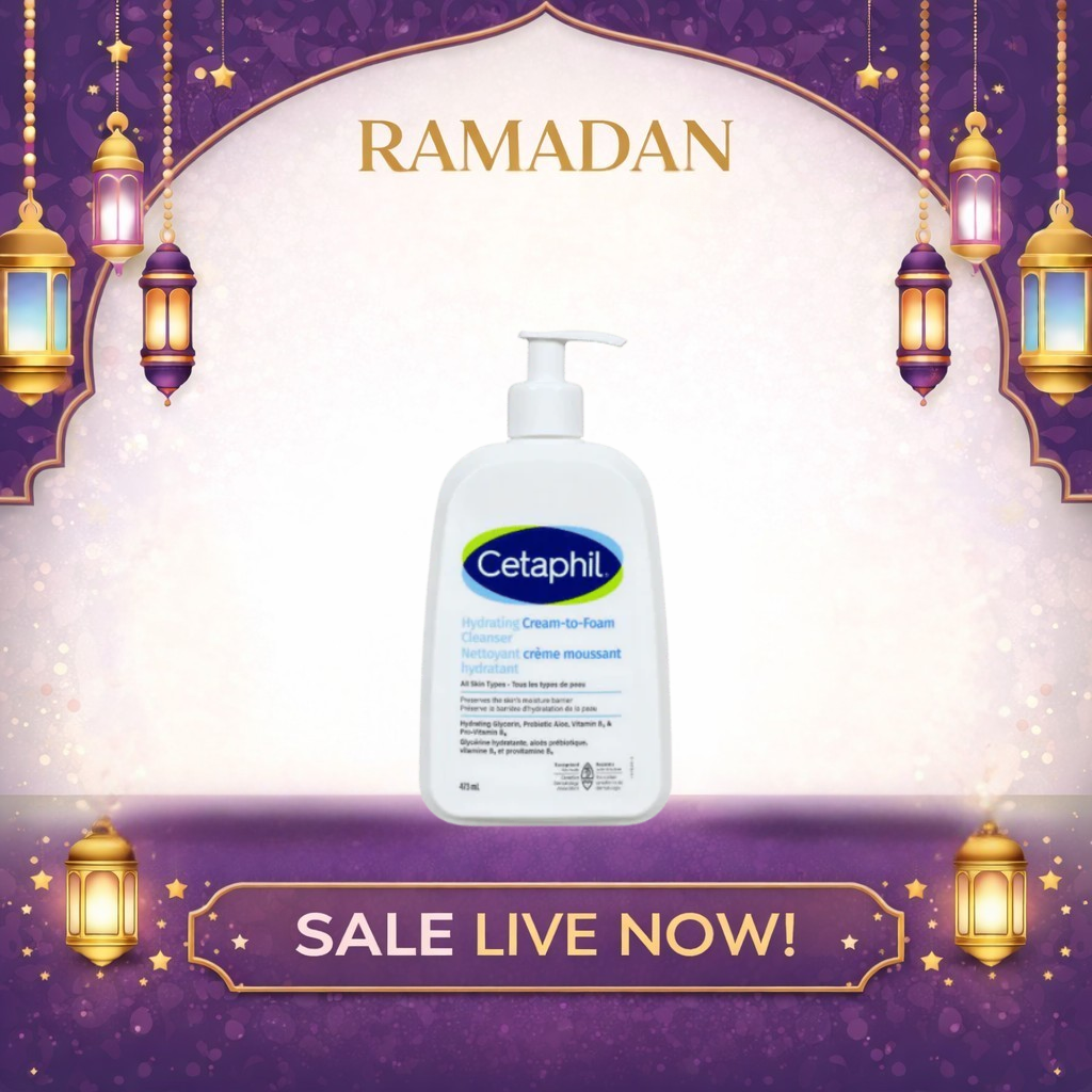 Cetaphil Hydrating Cream To Foam Cleanser (473ml)