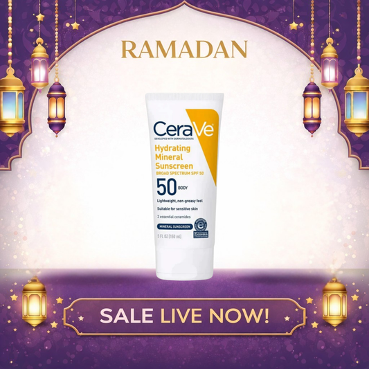 CeraVe Hydrating Mineral Sunscreen SPF 50 Body (150 ml)