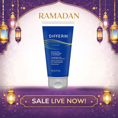 Differin Daily Oil Free Hydrating Cleanser Gentle Face Wash (177ml)