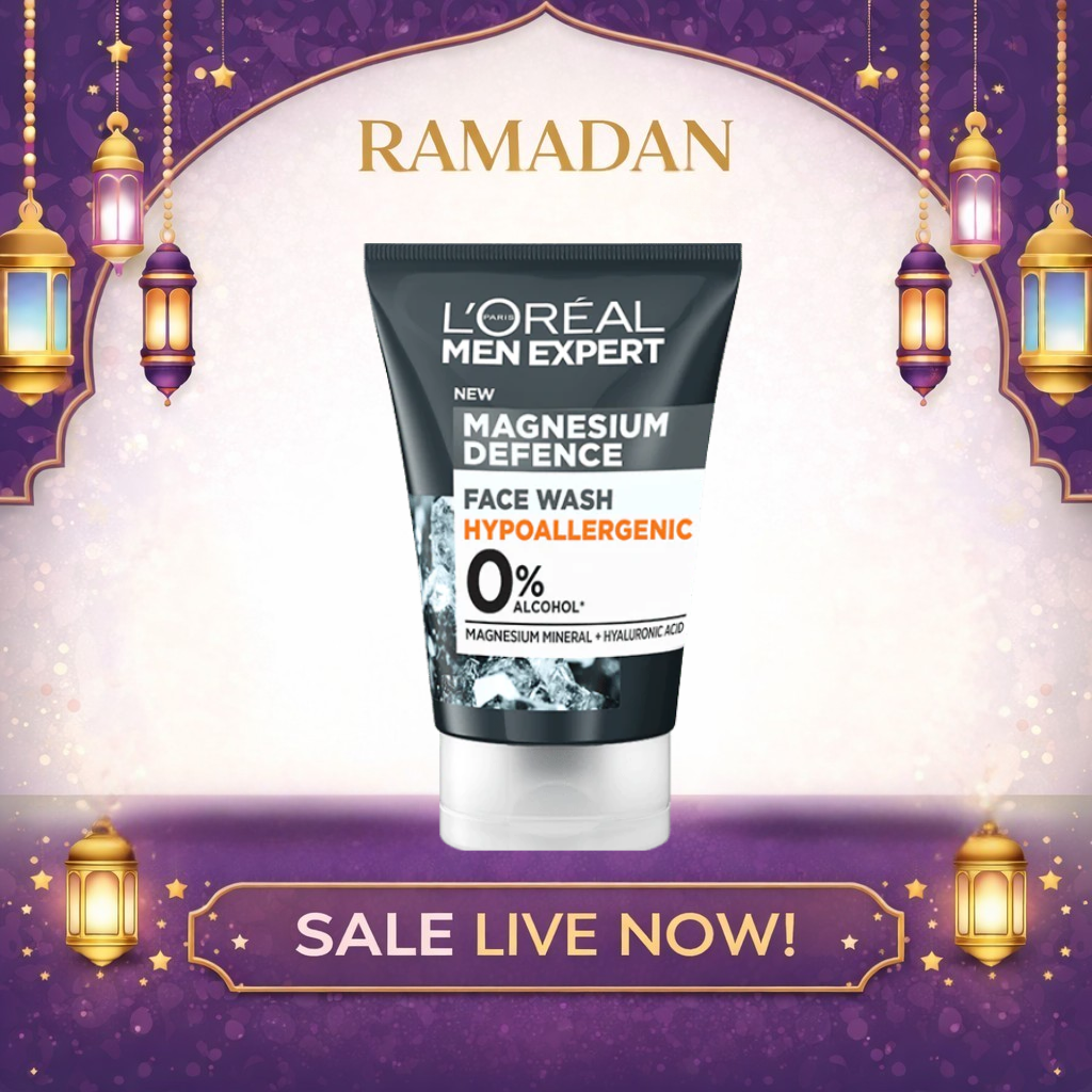 L’Oréal Men Expert Magnesium Defence Sensitive Face Wash (100ml)