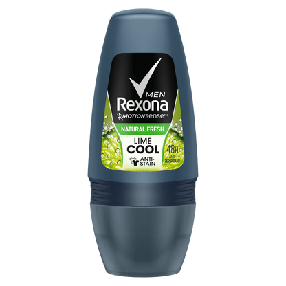 Rexona Men Natural Fresh Lime Cool Roll On 50ml skinstash in Pakistan