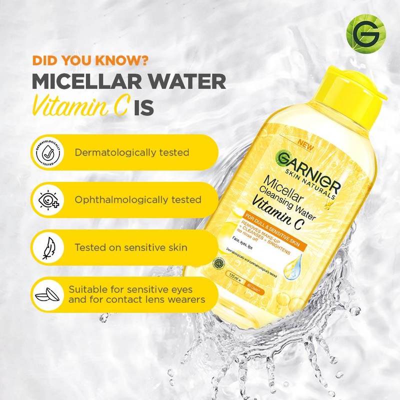 Garnier Micellar Cleansing Water Vitamin C (125ml)