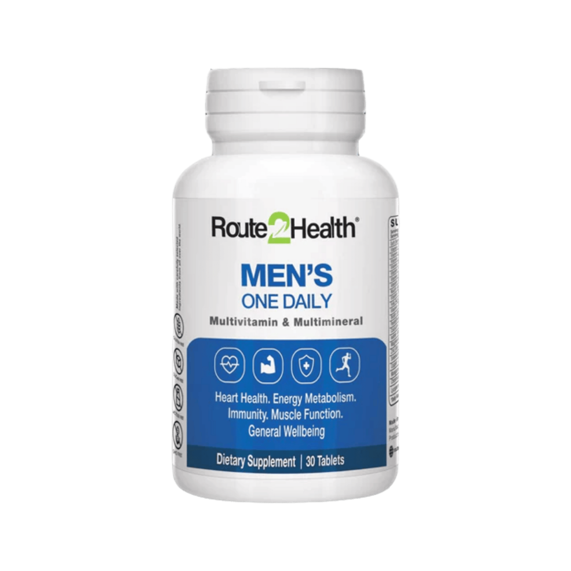 Route2Health Men’s One Daily Multivitamin (30 Tablets) – daily nutritional support for men’s energy, immunity, and heart health at Skinstash.pk