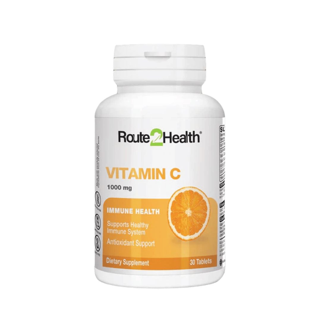Route2Health Vitamin C 1000mg (30 Tablets) – immune support and antioxidant protection supplement at Skinstash.pk
