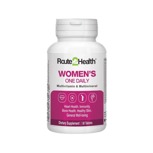 Route2Health Women’s One Daily Multivitamin (30 Tablets) – complete daily nutritional support for women’s health, energy, and immunity at Skinstash.pk