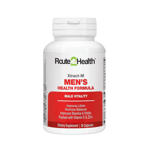 Route2Health Xtract-M Men's Health Formula (30 Tablets) – vitality, stamina, and reproductive health support for men at Skinstash.pk