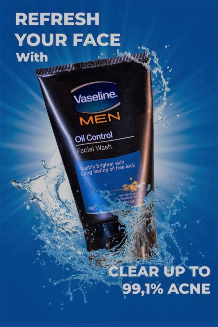 Vaseline Men Extra Power Oil Control Face Wash (100g)