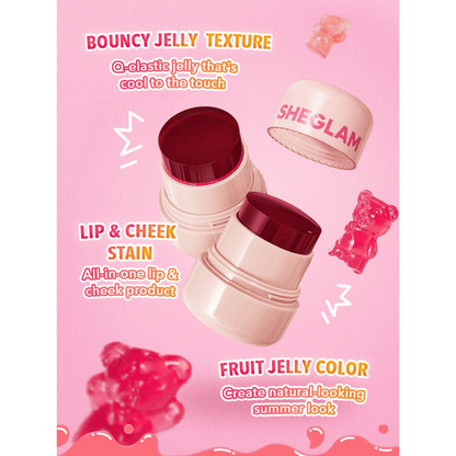 Sheglam Jelly-Licious Hydrating Lip & Blush Tint (10g)