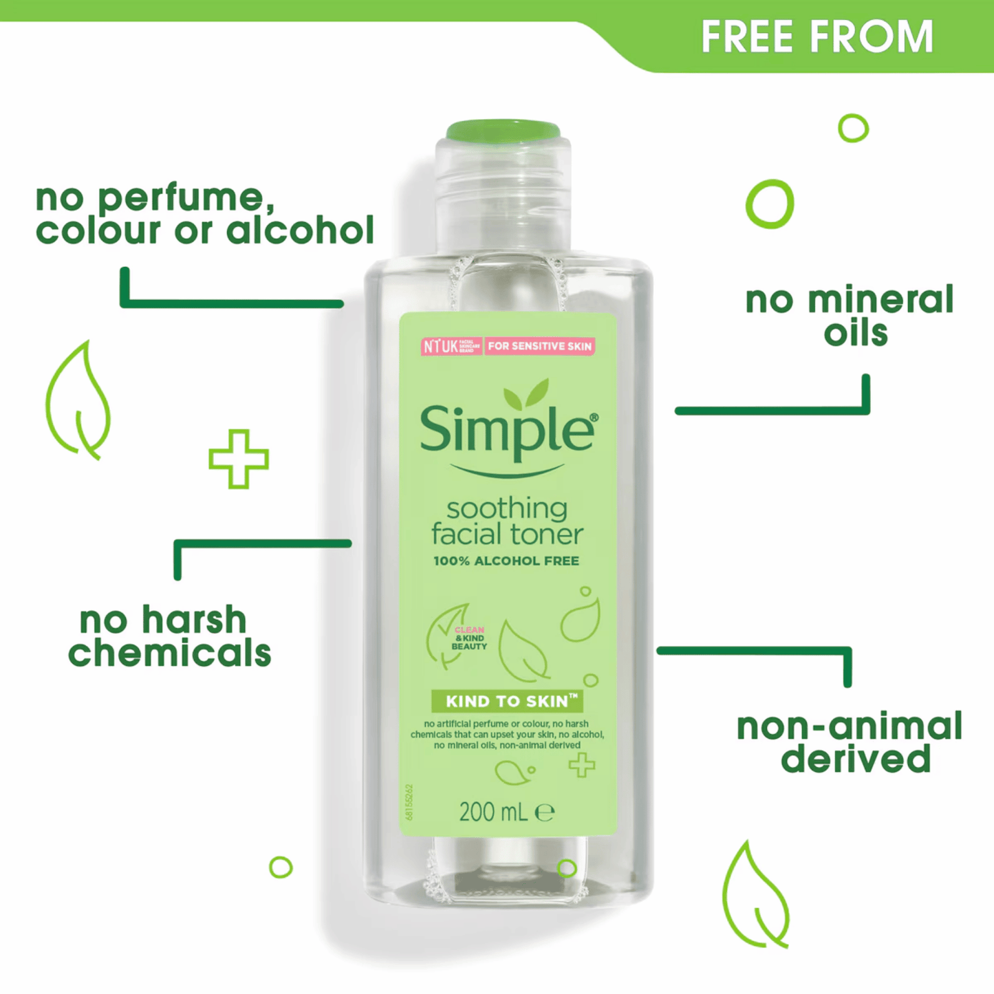 Simple Soothing Facial Toner Kind TO Skin (200ml)