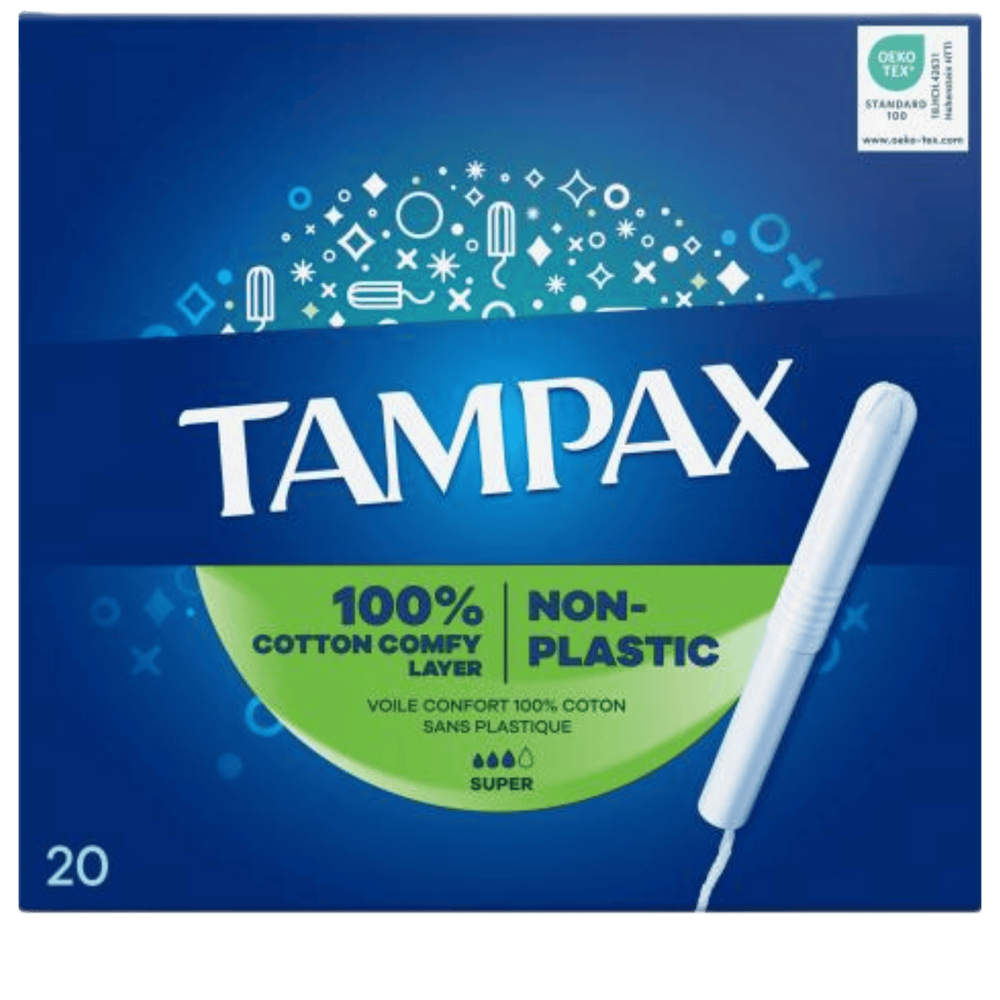Tampax Non-Plastic Applicator Tampons  Available In Pakistan