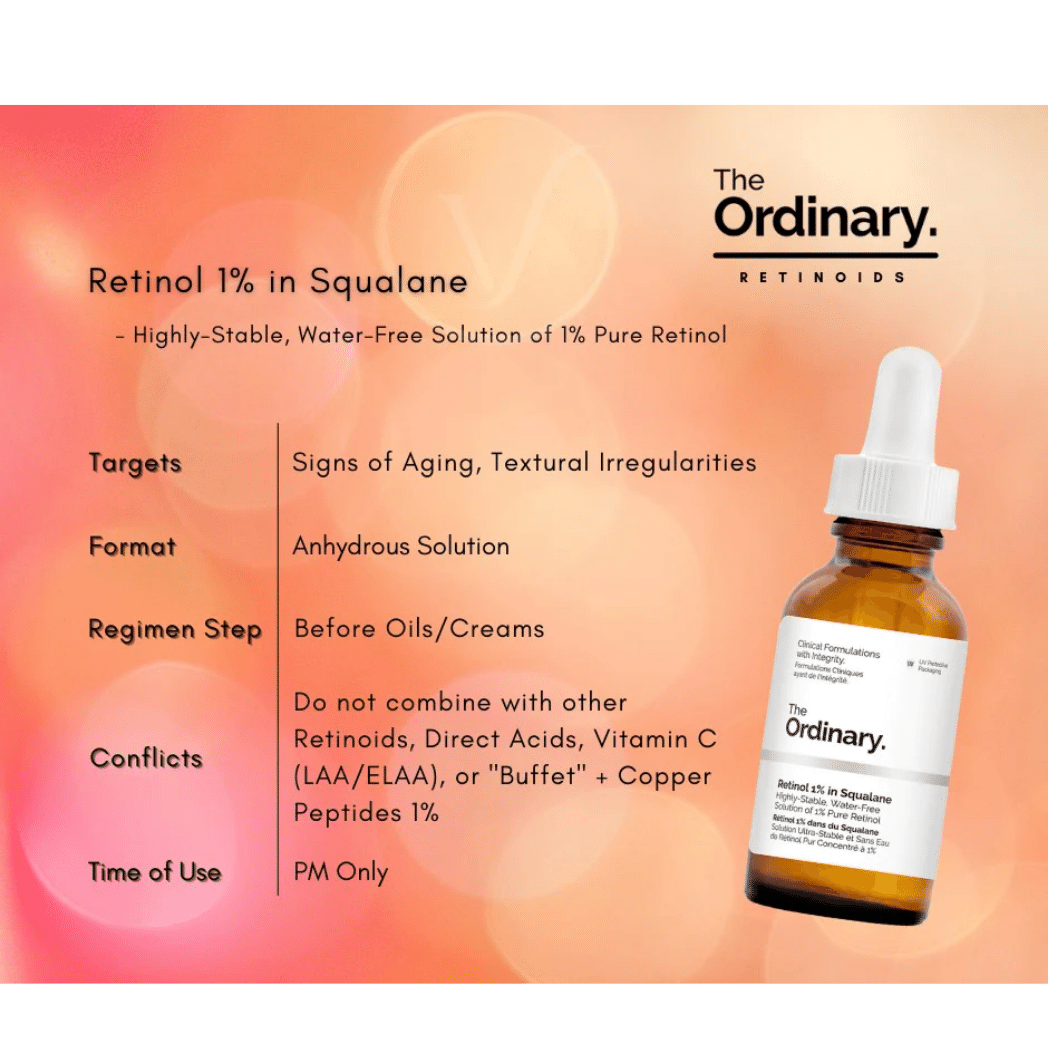 T Ordinary Retinol 1 In Squalane 30ml SkinStash T Ordinary Retinol 1 In Squalane 30ml SkinStash