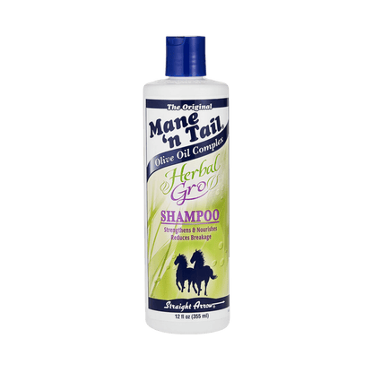 The Original Mane n Tail Olive Oil Complex Herbal Gro Shampoo Strengthens and Nourishes Reduces Breakage (355ml)