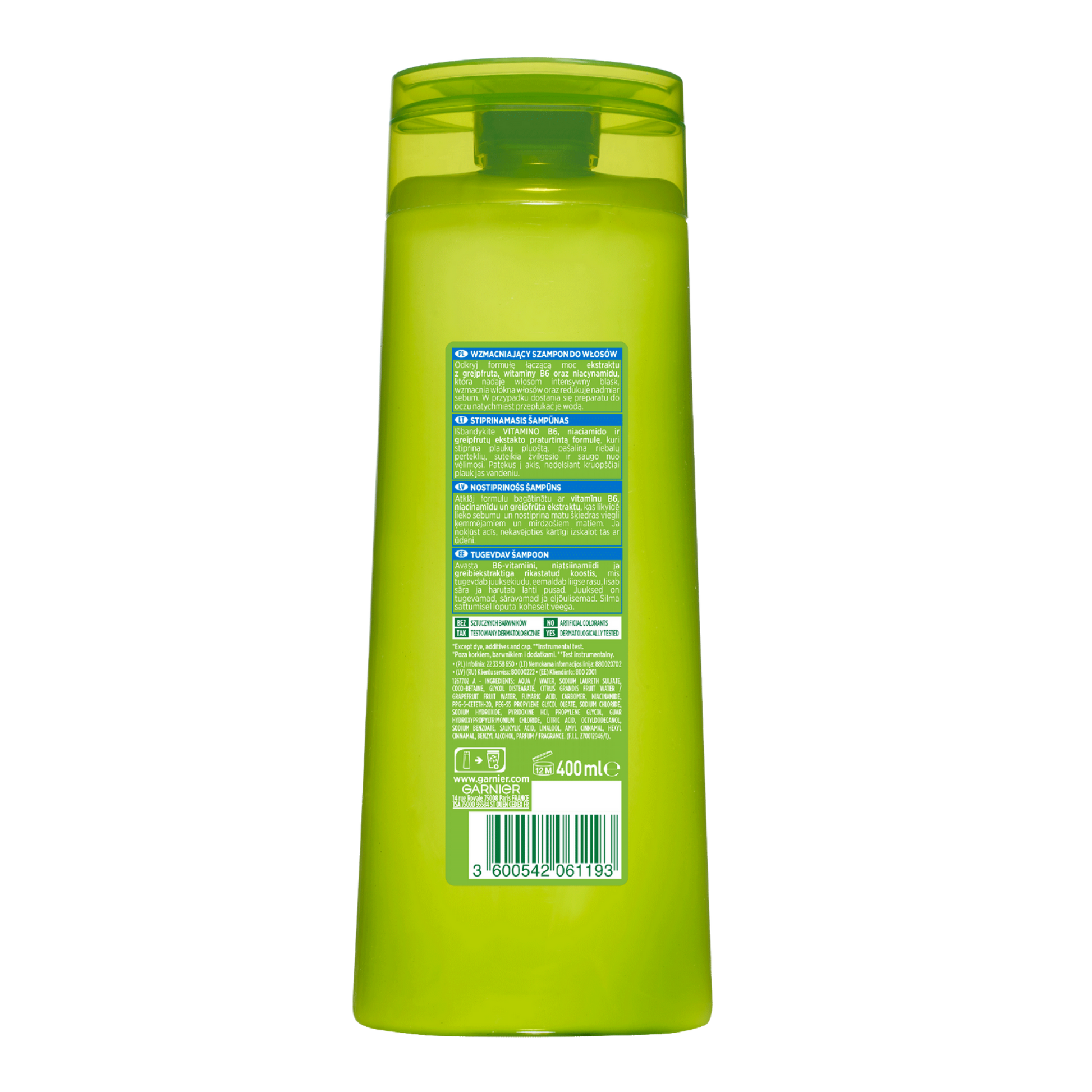 Original Garnier Fructis Strength and Shine 2in1 Shampoo in pakistan  