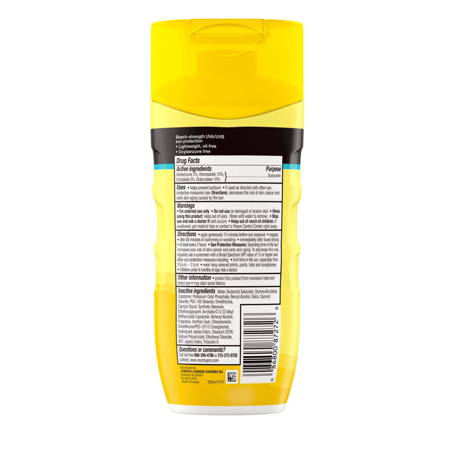 Neutrogena Beach Defense Water + Sun Protection Sunscreen Lotion (198ml)