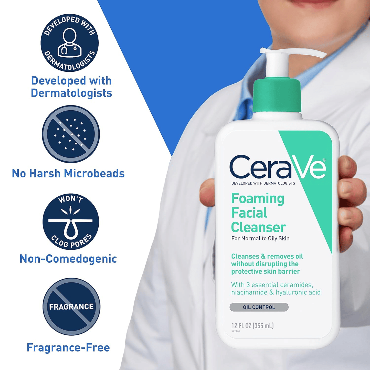 CeraVe Foaming Facial Cleanser (473ml)