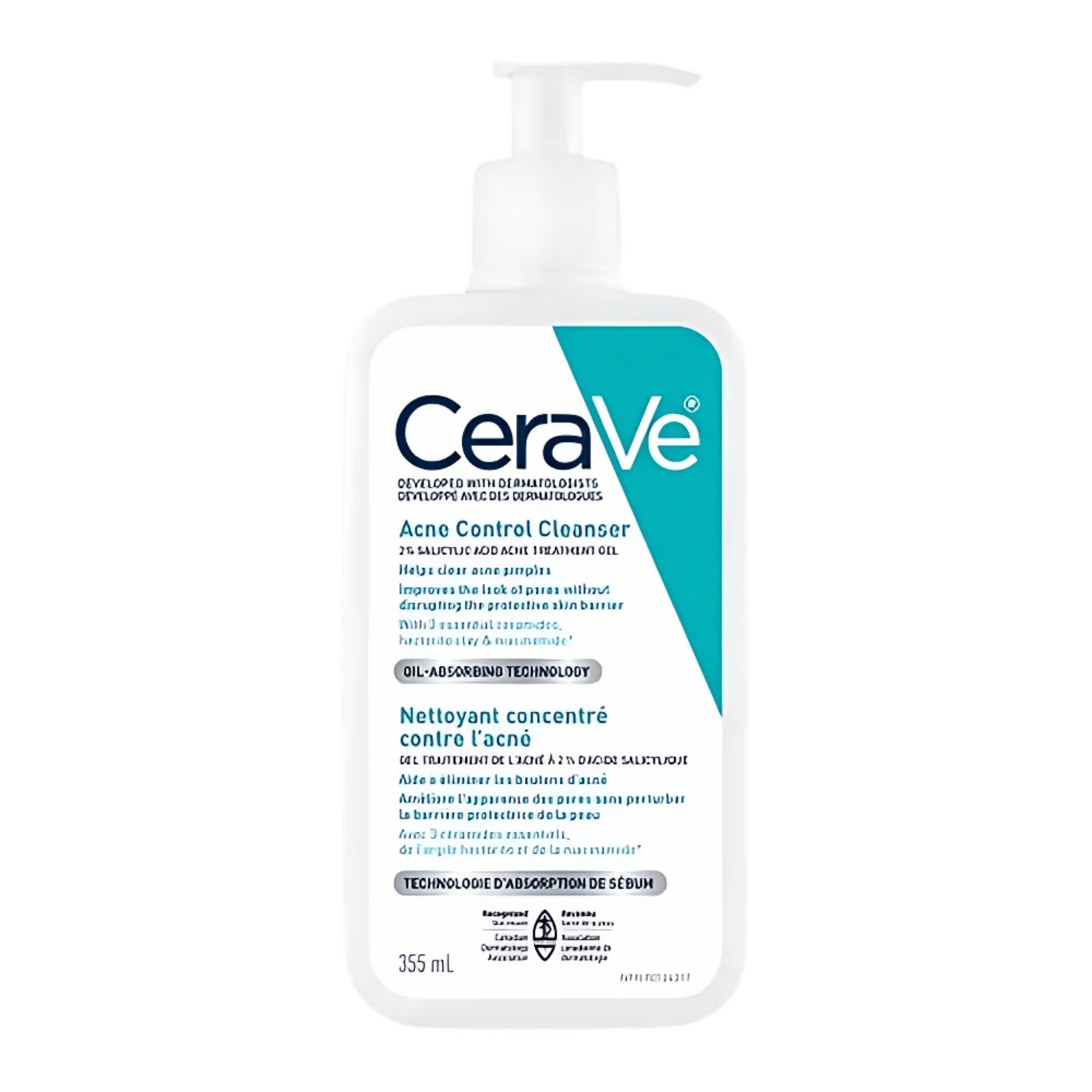 CeraVe Acne Control Cleanser (Canadian Variant) - Clears Acne & Reduces Blemishes