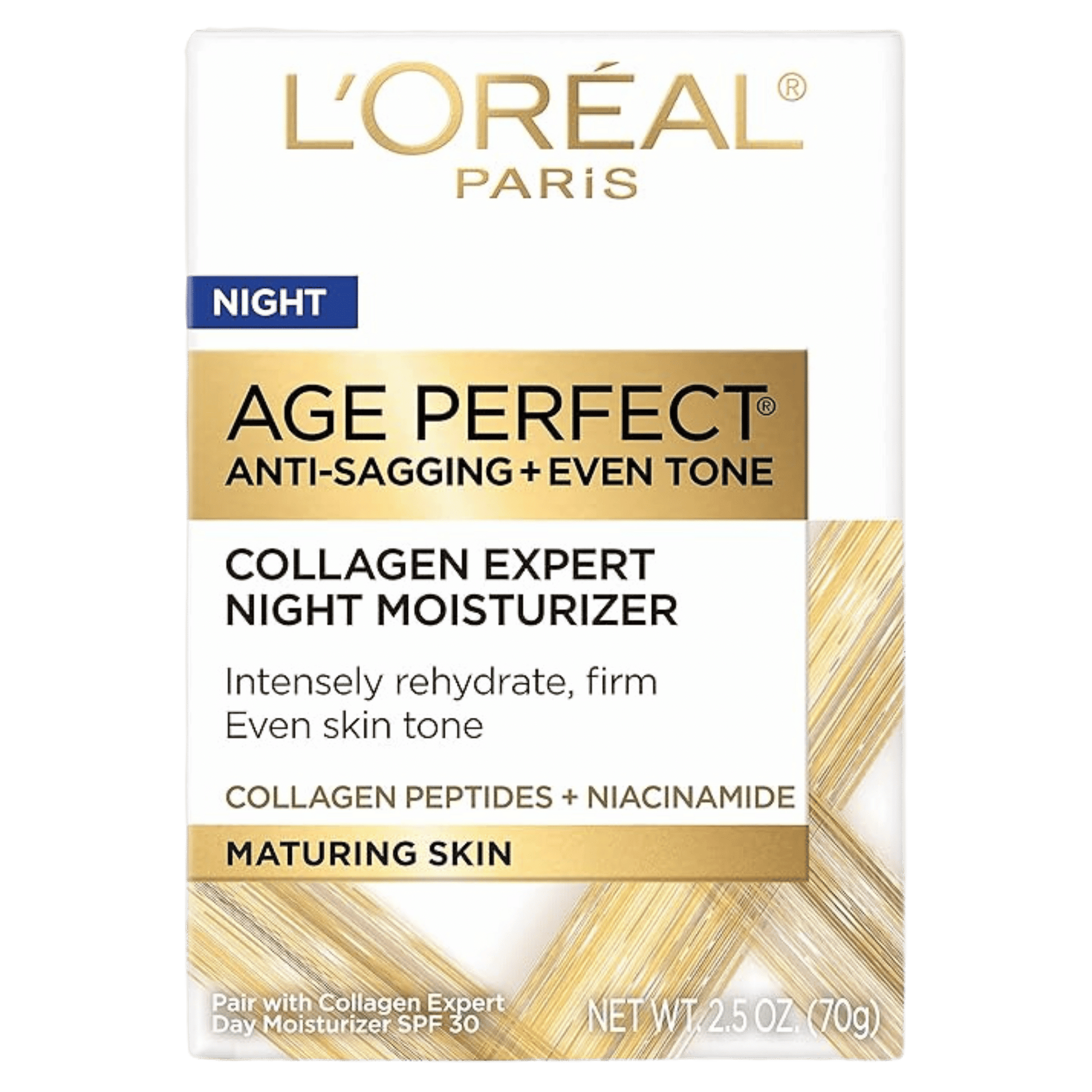 L'Oréal Anti-Sagging + Even Tone Night Cream (48g) - Anti-Aging Skincare Solution Available in Pakistan