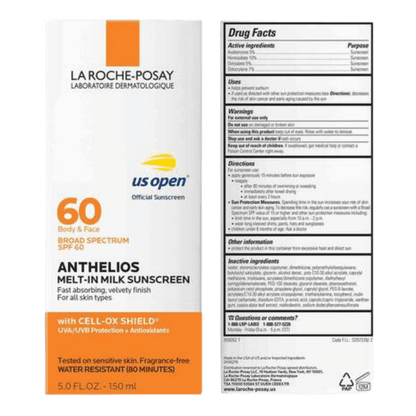 La Roche Posay Anthelios Melt-In Milk Face and Body Sunscreen SPF 60 (150ml)