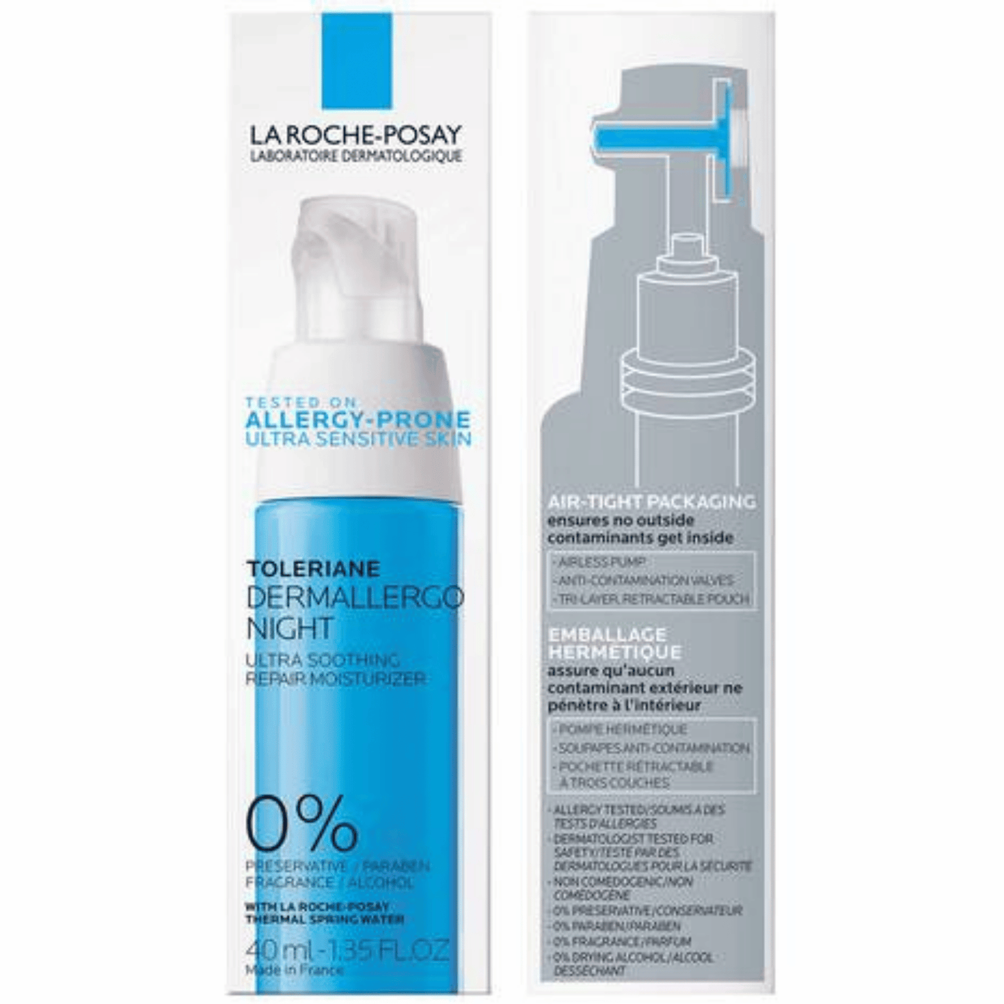 La Roche Posay Toleriane Dermallergo Night Ultra Soothing Repair Moisturizer (40ml)