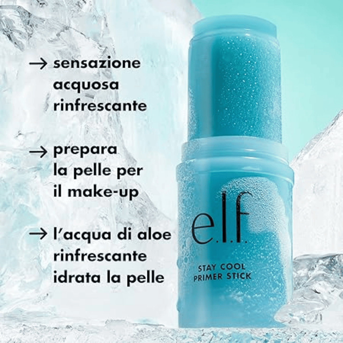 E.l.f. Stay Cool Primer Stick Hydrate + Soothe Refreshing Aloe Water (17g)