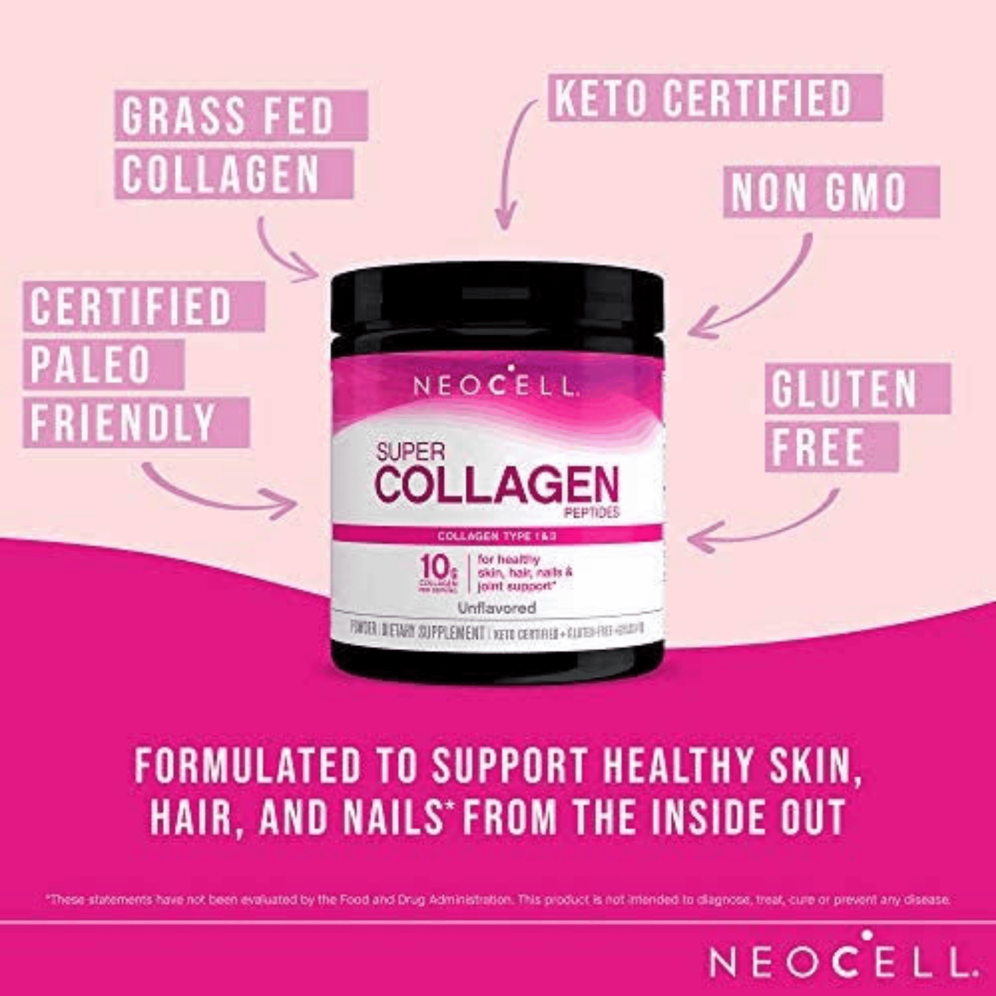 Hydrolyzed collagen powder, NeoCell, 200g