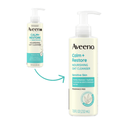 Aveeno Calm + Restore Gentle Nourishing Oat Face Cleanser (232ml)