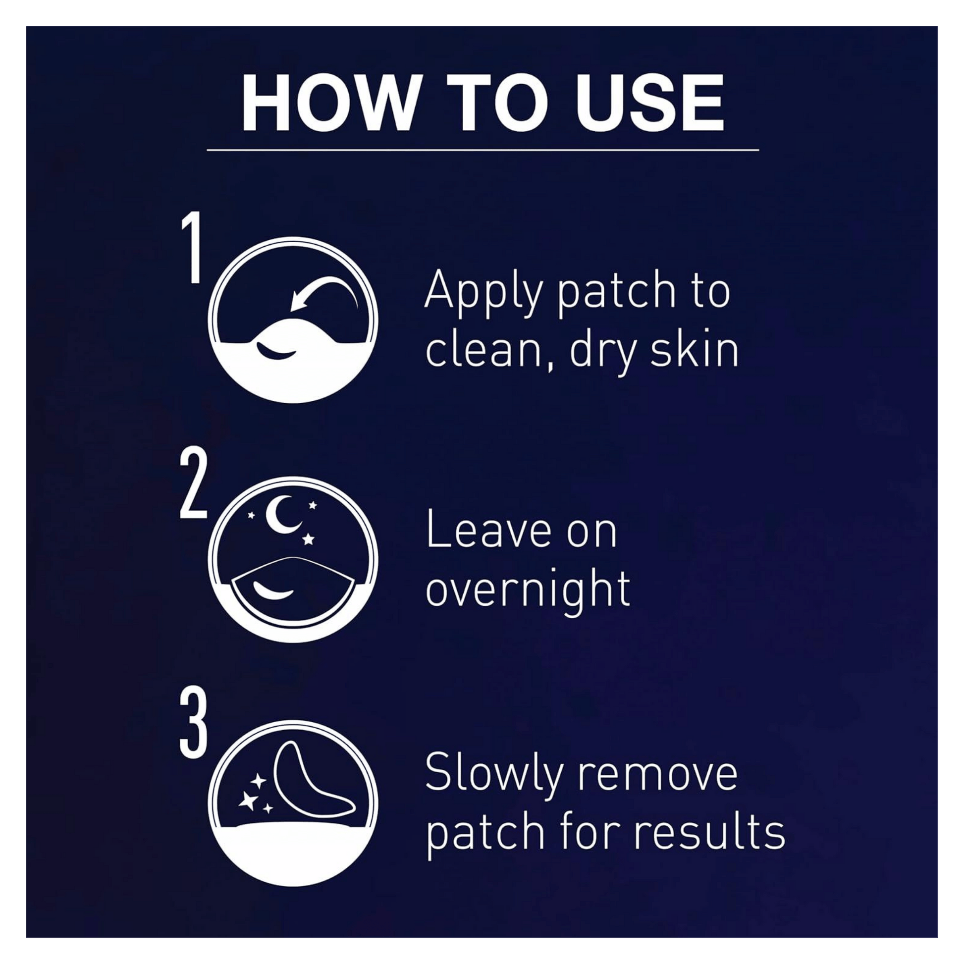 Instructions for using a patch